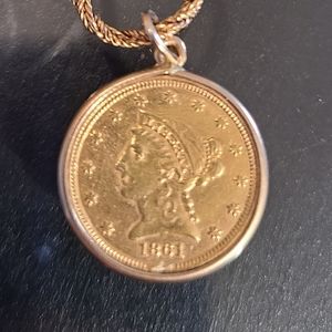 1861 Gold coin